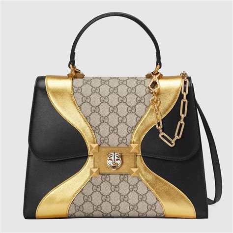 gucci bag black gold